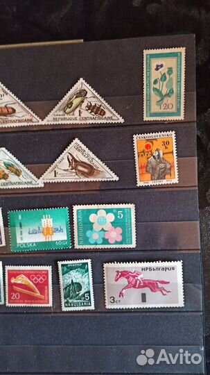 Подборка почтовых марок. Чистые