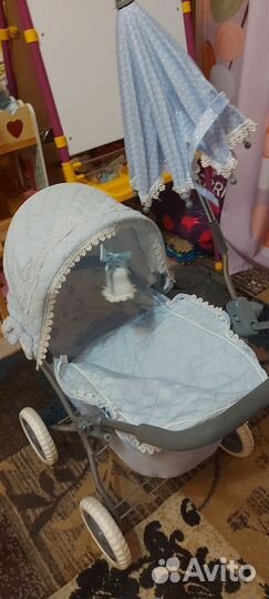Коляска детская прогулочная для игр девочкам