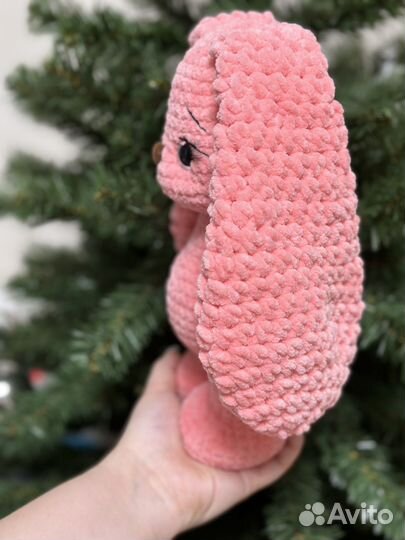 Заяц плюшевый. Амигуруми. Ручная работа. Подарок