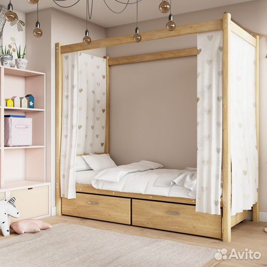 Кровать детская массив сосны