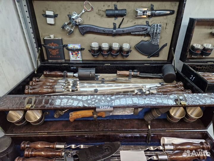 Набор шашлычный, подарочный набор в кейсе