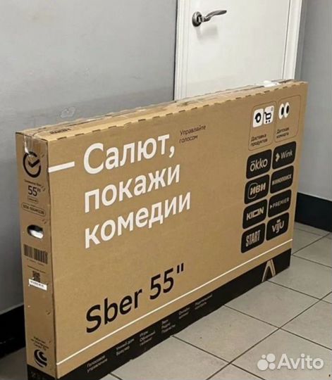 Телевизор Ultra HD 4k 55 дюймов(139см) SMART TV