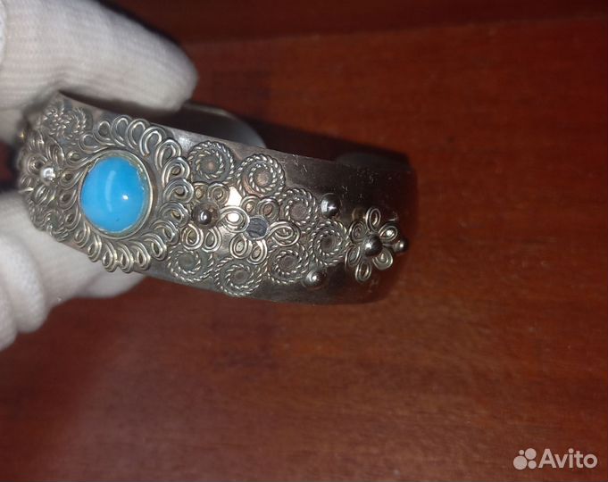 Винтажный браслет мельхиор