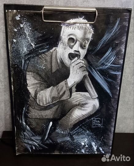 Slipknot. Jim Root & Corey Taylor рисунки, скетчи