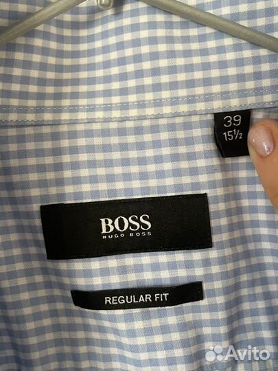 Hugo boss мужская рубашка M L 46 48