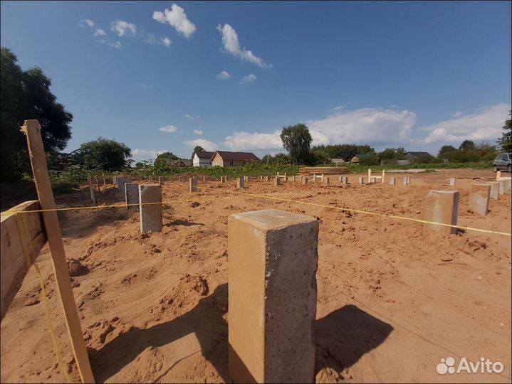 Свайный фундамент для гаража в любую погоду