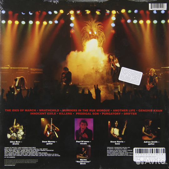 Виниловая пластинка iron maiden - killers