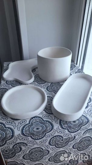 Тарелочки из глины