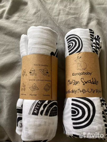 Муслиновые пеленки новые 120/120