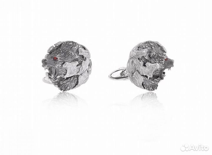 Золотые запонки Magerit Acecho Bear