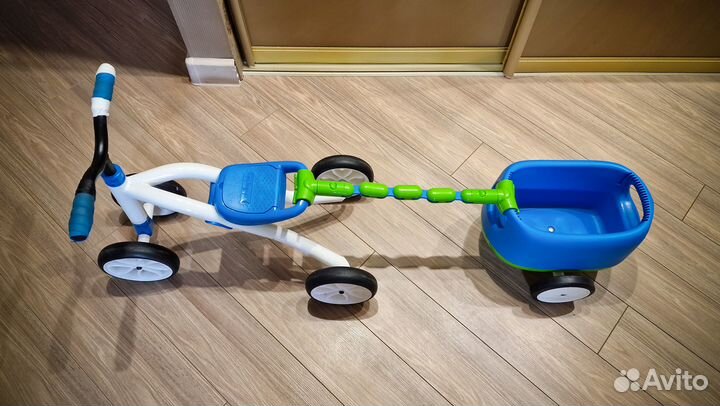 Беговел с прицепом