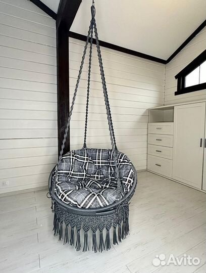 Плетеные качели ручной работы