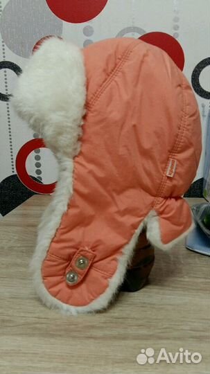 Шапка-ушанка для девочки 54 р-р