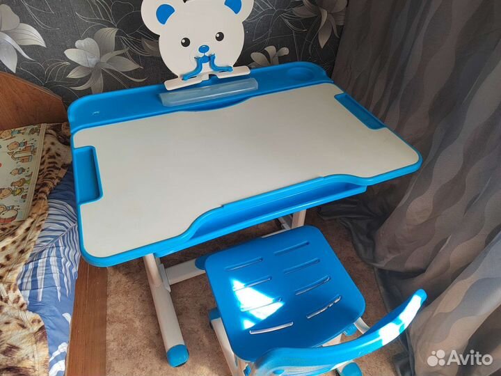 Растущая парта и стул бу