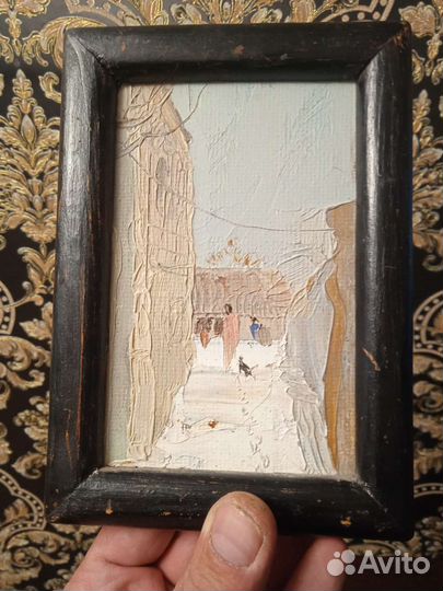 Картина маслом, на дереве