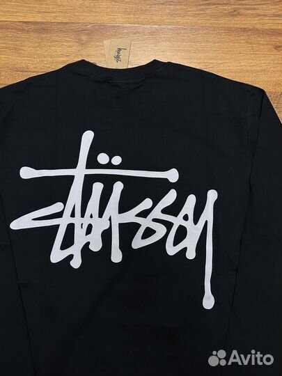 Лонгслив Stussy Basic черный