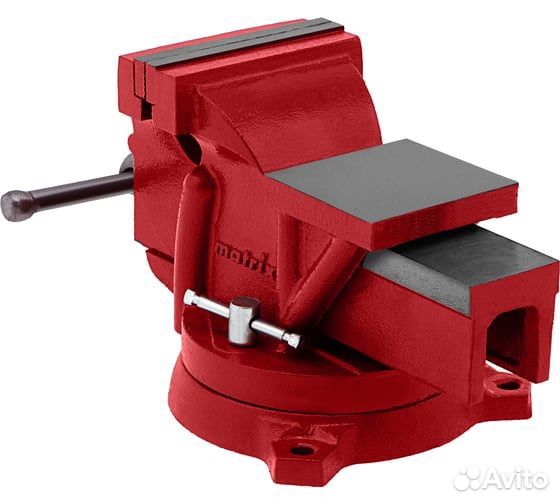 Тиски matrix слесарные, 125 мм, поворотные