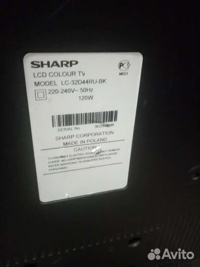 Телевизор Sharp lc-32d44ru-bk на разбор