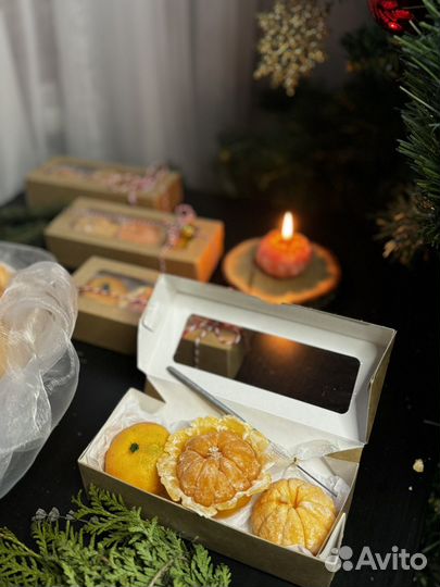 Подарочный набор свечей Мандарин