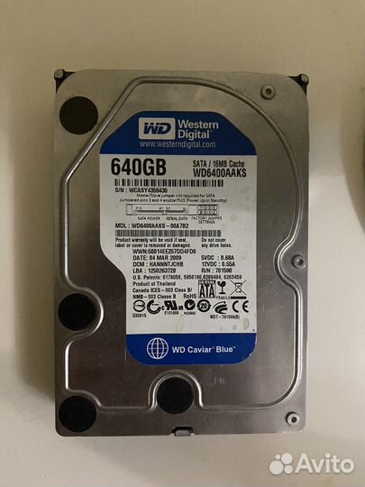 Жесткий диск 640gb