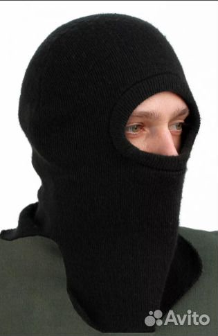 Подшлемник трикотажный черный