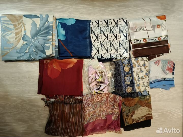 Платки, палантины, шарфы шерсть, шелк