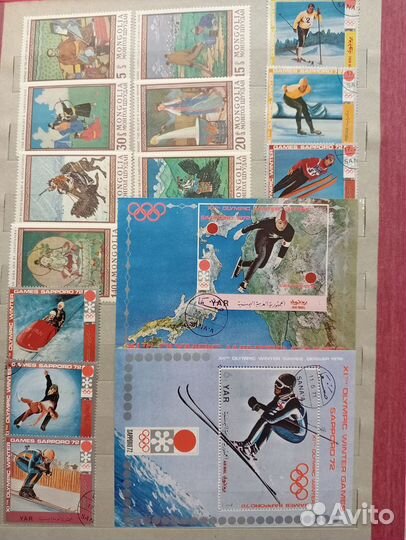 Почтовые марки разные альбом