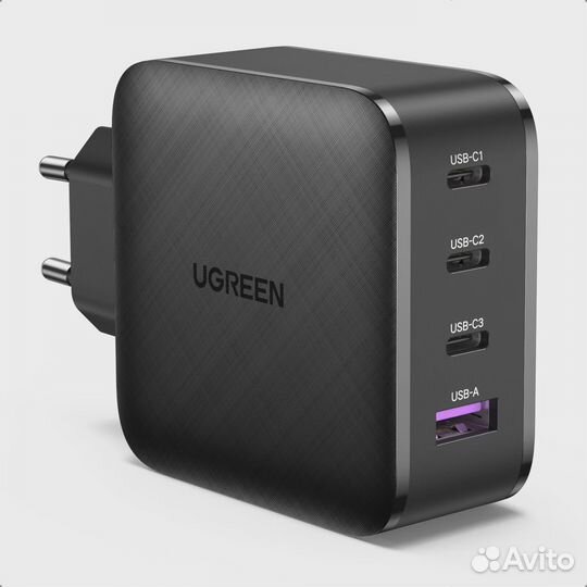 Сетевое зарядное устройство Ugreen USB A + 3 USB C