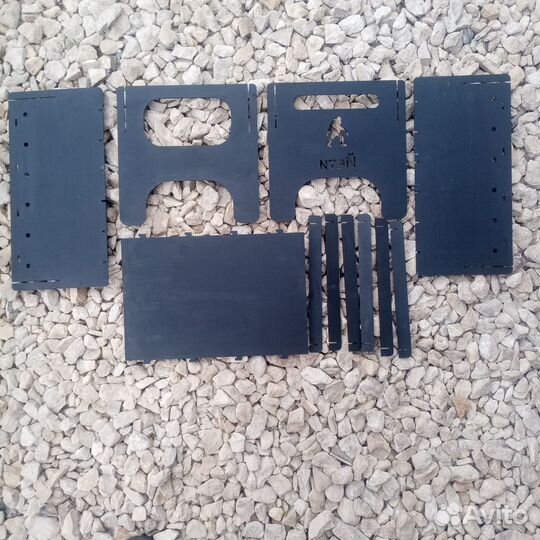 Разборный мангал с печью под казан