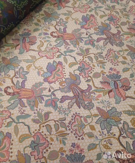 Ткань гобелен Вьюн с хлопком