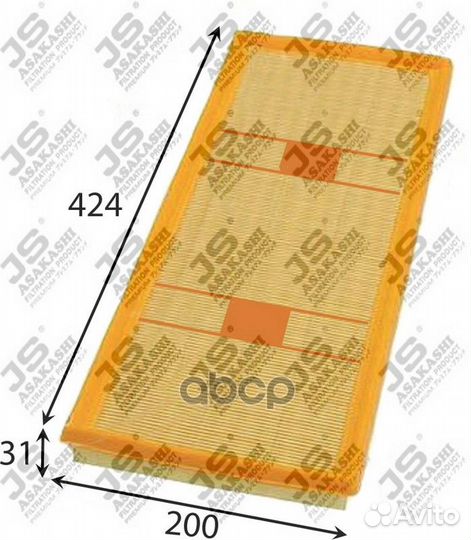 Фильтр воздушный A0495 JS Asakashi