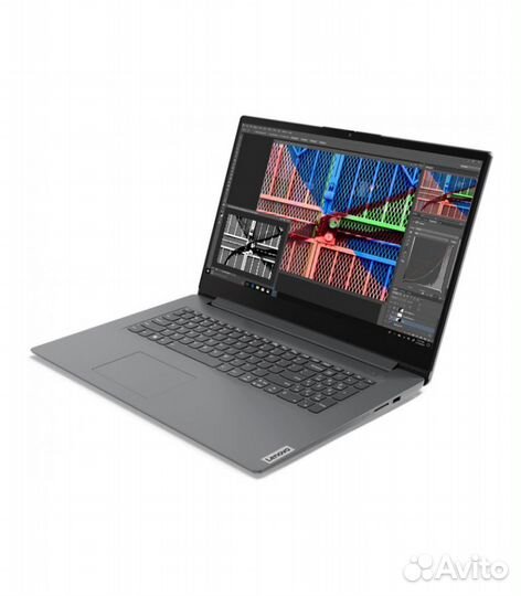 Ноутбук lenovo V17 G2 ITL, серый, 82NX00ecrm