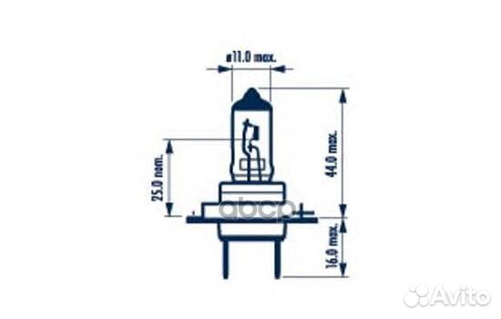 Лампа Narva 24-70 Вт. Н7 HD, галогеновая (PX26d