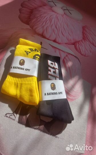 Высокие носки bape socks