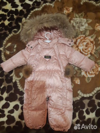 Зимний комбинезон для девочки 62,68,74
