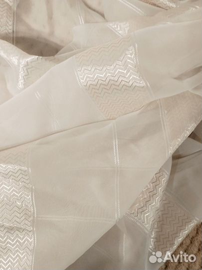 Тюль три широких полотна