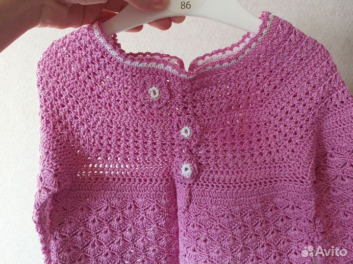 Вязаное платье на девочку