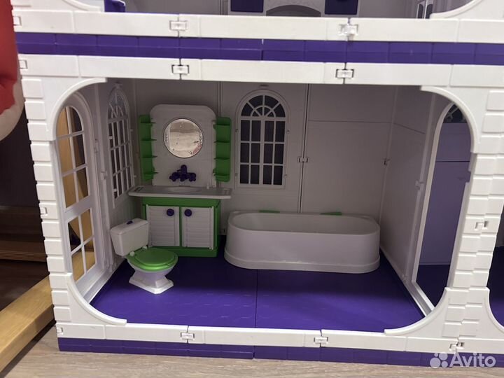 Дом кукольный для барби с мебелью
