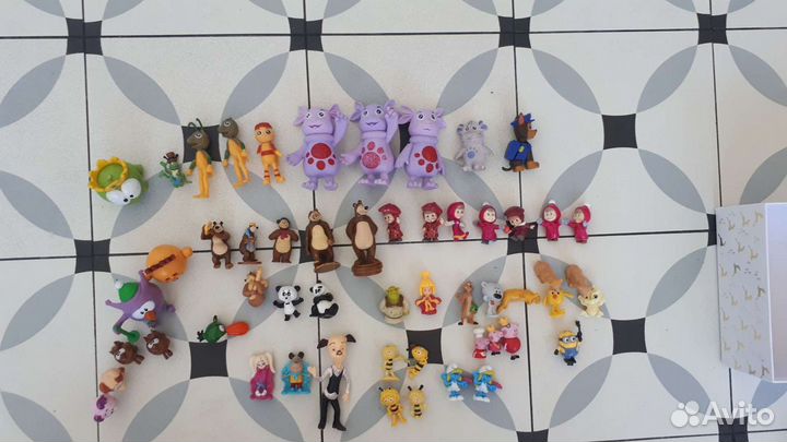 Персонажи из детских мультиков(киндер)