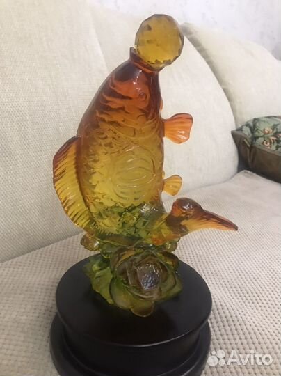 Статуэтка Золотой Карп Фэншуй Большая
