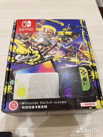 Nintendo switch oled splatoon 3 edition