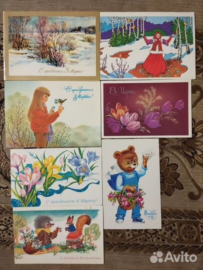 Открытка 8 марта СССР