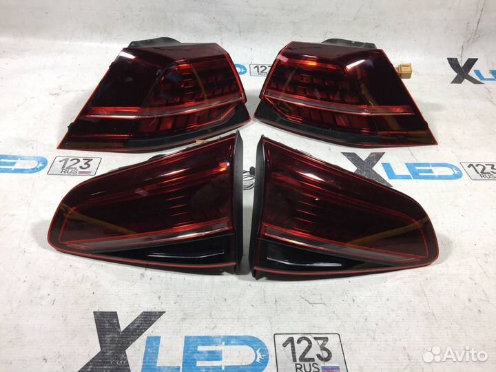 Фонари комплект Golf 7 LED в стиле рестайлинга 7.5