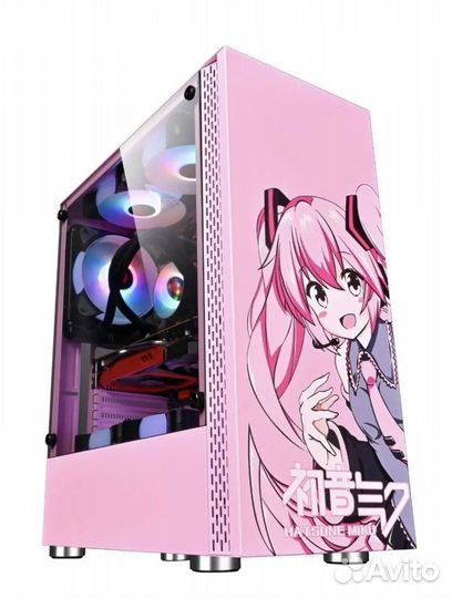 Розовый кастомный корпус для пк ATX, Micro-ATX