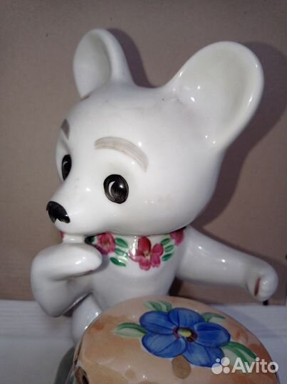 Фарфоровый Мишка Дулево