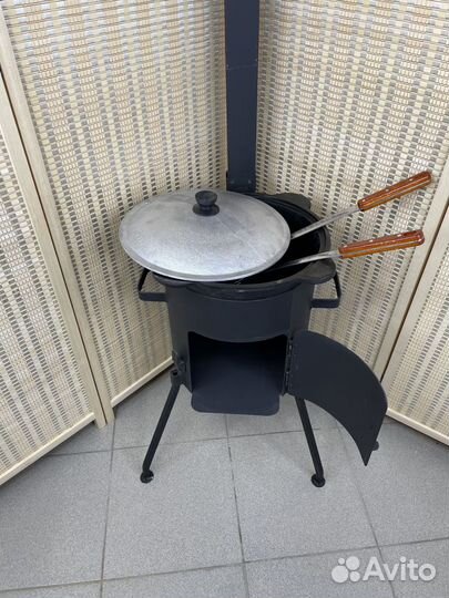 Казан узбекский 22 л с печью