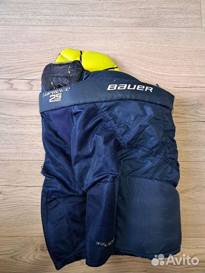 Шорты хоккейные детские, нагрудник Bauer