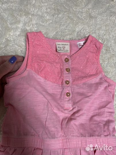 Летние вещи на малышку 6-12 мес