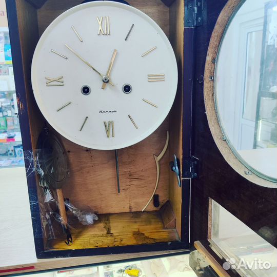 Часы янтарь с боем СССР