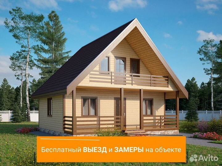 Дачный домик из бруса